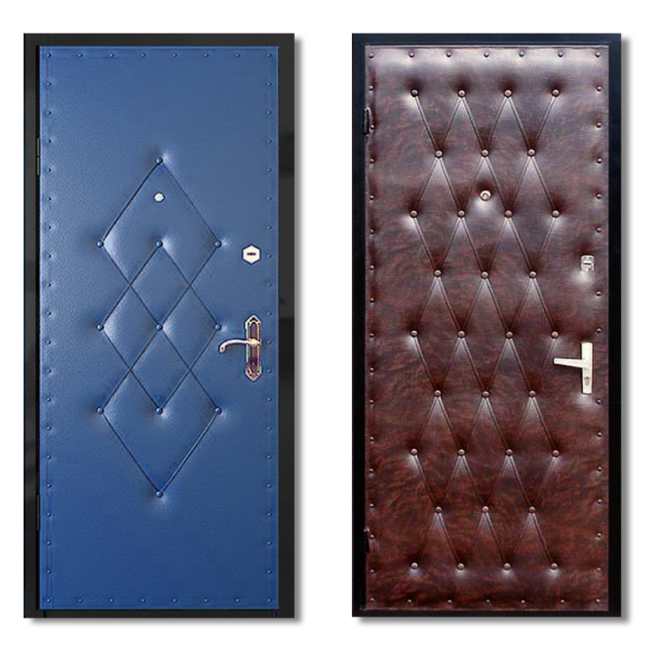 Обивка дверей кожзаменителем