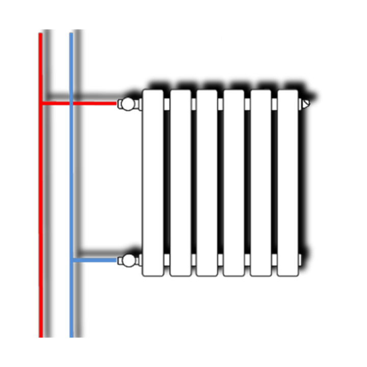 Установка радиатора отопления с переврезкой в стояк
