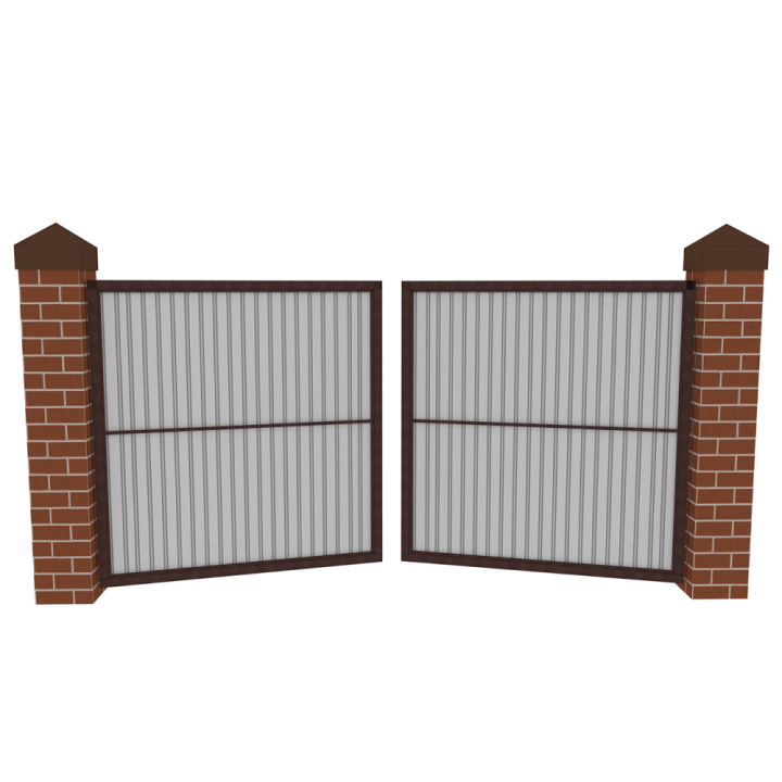 Установка распашных ворот для гаража